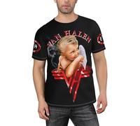 Van Rock Band Halen T-shirt basique à manches courtes pour homme avec imprimé 3D classique T-shirt de sport décontracté pour randonnée, voyage, cadeau, Van Halen-3, L