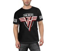 Van Rock Band Halen T-shirt basique à manches courtes pour homme avec imprimé 3D classique T-shirt de sport décontracté pour randonnée, voyage, cadeau, Van Halen-10, XXL