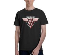 Van Rock Band Halen T-shirt classique à col rond et manches courtes pour homme Doux et confortable Imprimé 3D 100 % coton T-shirt pour la gym et la randonnée, Van Halen-3, 3XL