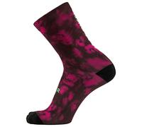 VAN RYSEL - Socks EDR - Chaussettes de cyclisme - EU 35-38 - motif pink green