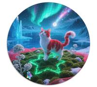 Van Turc Puzzle De 1000 Pièces Jeu Cadeau Unique Chat Mignon Puzzle Rond Jeu D'Intelligence pour Adultes Et Enfants1000pcs (67.5x67.5cm)