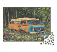 Van Vintage Puzzle 1000 Pièces Adulte avec Emboîtement Parfait, Puzzle Complexe Puzzle De Développement Cognitif pour Une Activité Intergénérationnelle, Passion Nature Et Faune 38x26c