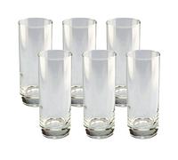 Van Well Gina Lot de 12 verres à long drink 33 cl en verre transparent pour cocktails, eau, boissons gazeuses et bar