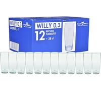 Van Well Lot de 12 verres à bière Willi Tasse 0,3 L calibré | Verre à bière Idéal pour les restaurants
