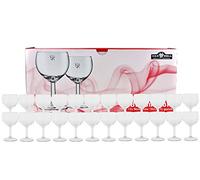 Van Well Lot de 24 verres à vin à pied Type verre ballon professionnel 19 cl/0,1 l calibré
