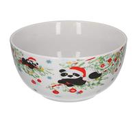 Van Well Lot de 6 bols à céréales de Noël I Vaisselle de Noël I Porcelaine de Noël I Set de bols à céréales 600 ml I Service à café de Noël I Bol en porcelaine