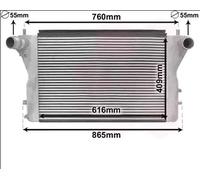 VAN WEZEL - Intercooler (échangeur) 03004386 - Réf. 03004386