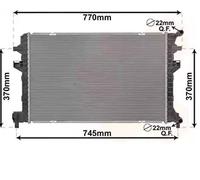 VAN WEZEL - Radiateur refroidissement moteur 03012705 - Réf. 03012705