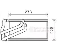VAN WEZEL - Radiateur de chauffage 07006140 - Réf. 07006140