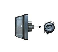 VAN WEZEL 2813919 Éclairage de plaque d'immatriculation gauche Compatible avec IVECO Daily VI Van, FIAT Ducato II Camion plate-forme/Châssis 244, CITROËN Jumper I Camion plate-forme/Châssis 244
