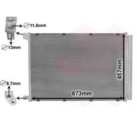 VAN WEZEL Condenseur Climatisation Pour Mercedes-Benz C-Class T-Model S205