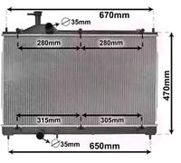 VAN WEZEL - Radiateur refroidissement moteur 32002256 - Réf. 32002256