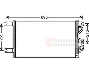 VAN WEZEL 32005206 Condenseur climatisation sans déshydrateur Compatible avec MITSUBISHI L 200 / Triton Pick-up KAT, KBT PAJERO II V3W, V2W, V4W L 200 K7T, K6T PAJERO II Canvas Top V2W, V4W