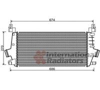 VAN WEZEL - Intercooler (échangeur) 37004548 - Réf. 37004548