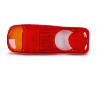 VAN WEZEL 4087939 Cache de feu arrière sans porte-lampe Gauche blanc/rouge