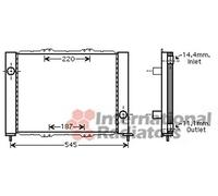 VAN WEZEL 4300M388 Module de refroidissement avec condensateur