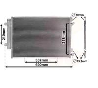 VAN WEZEL 52015702 Condenseur, climatisation