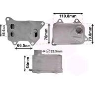 VAN WEZEL 58013704 Radiateur d'huile