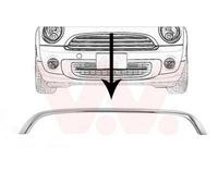 VAN WEZEL Baguette et bande protectrice grille de radiateur 0508518 supérieur