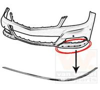 VAN WEZEL Bandeau pare-choc Baguette et bande protectrice 3097481 avant gauche