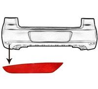 VAN WEZEL Catadioptre gauche Pare-chocs Catadioptre arrière 5863939