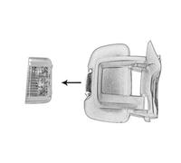VAN WEZEL Clignotant Miroir Latéral Droit Blanc Pour Fiat Ducato