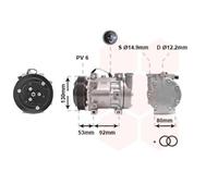 Van wezel Compresseur Climatisation pour Alfa Romeo 147 1.6 16V T.Spark Eco