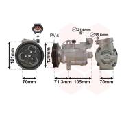 VAN WEZEL Compresseur Climatisation Pour Nissan Note 1.4 Micra III
