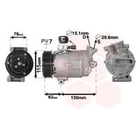 VAN WEZEL Compresseur de clim Compresseur De Climatisation 3300K386
