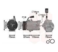 VAN WEZEL Compresseur De Climatisation Compatible Pour VW UP 121 122 BL1 BL2 UP
