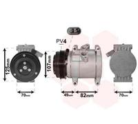 VAN WEZEL Compresseur de climatisation 5410909563905