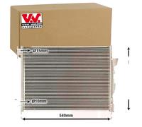 VAN WEZEL Condenseur à Air Avec Sèche-linge Convient pour Renault Twingo Smart