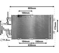 VAN WEZEL Condenseur Avec Sèche-linge Convient pour Opel Astra Zafira 37005454