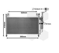 VAN WEZEL Condenseur Climatisation Climatisation Pour Mazda 2 DE DH 3 1.3 DE