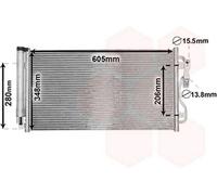 VAN WEZEL Condenseur climatisation Condenseur De Clim 06005434 pour BMW i3 (I01)