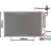 VAN WEZEL Condenseur climatisation Condenseur De Clim 18005490