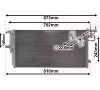 Condensateur Climatisation Avec Sèche-linge pour Ford Kuga II DM2 Mise au Point