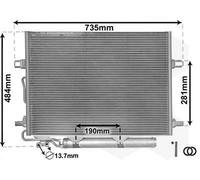 VAN WEZEL Condenseur climatisation Condenseur De Clim 30005307