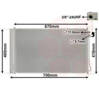 VAN WEZEL 30015710 Condenseur, climatisation