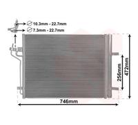 VAN WEZEL Condenseur Climatisation Pour Ford Kuga II DM2 2.0 TDCi 4x4 Focus III