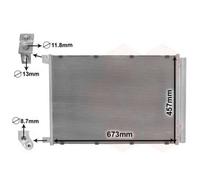 VAN WEZEL Condenseur Climatisation Pour Mercedes-Benz C-Class T-Model S205