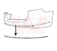 VAN WEZEL Couverture Pare-Chocs Arrière Chrome Avec Moulage pour VW Passat