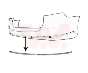 VAN WEZEL Couverture Pare-Chocs Arrière Chrome Avec Moulage pour VW Passat