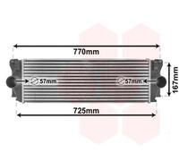 VAN WEZEL Échangeur De Chaleur Air-Air Aluminium Pour Mercedes-Benz Sprinter 3-T