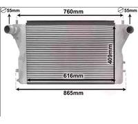 VAN WEZEL Intercooler Intercooler 03004386 pour AUDI A3 Sportback (8PA)
