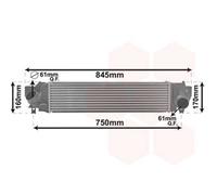 VAN WEZEL Intercooler On Refroidit L'Air Aluminium pour BMW 2 Active Tourer