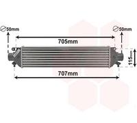 VAN WEZEL Intercooler On Refroidit L'Air Aluminium pour Fiat Bravo II Doblo