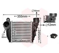 VAN WEZEL Intercooler On Refroidit L'Air Aluminium pour VW Golf IV Variante