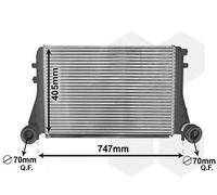 VAN WEZEL Intercooler On Refroidit L'Air Aluminium pour VW Passat Tous Suivre