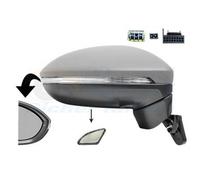 VAN WEZEL Miroir Latéral Droit Compatible Pour VW Touran 5T1 2.0 TDI 1.4 TSI